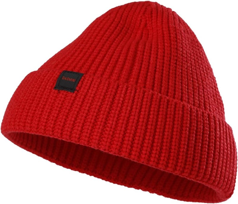DASMINI Fisherman Beanie Hats for Men Women,Knit Trawler Skull Cap,Watch Cap,Spring Fall Winter Warm Short Hats - Image 1